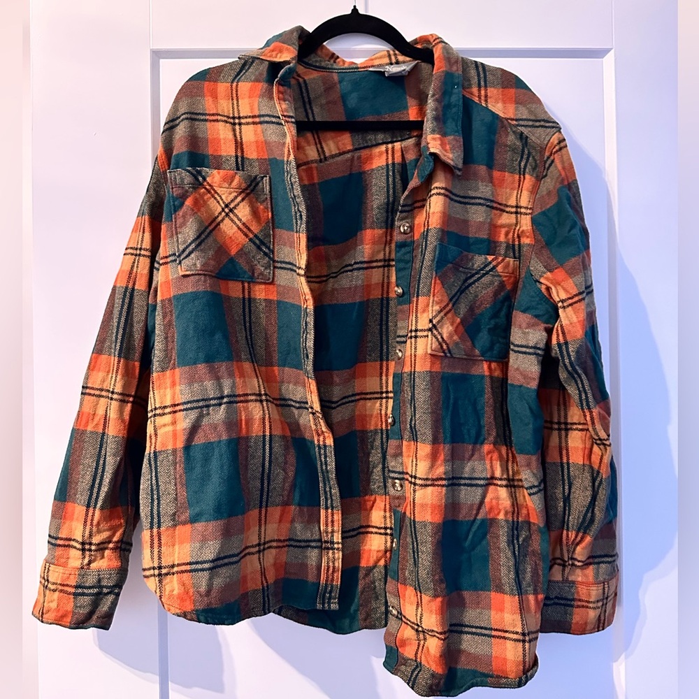 Natural Reflections Button Up Plaid